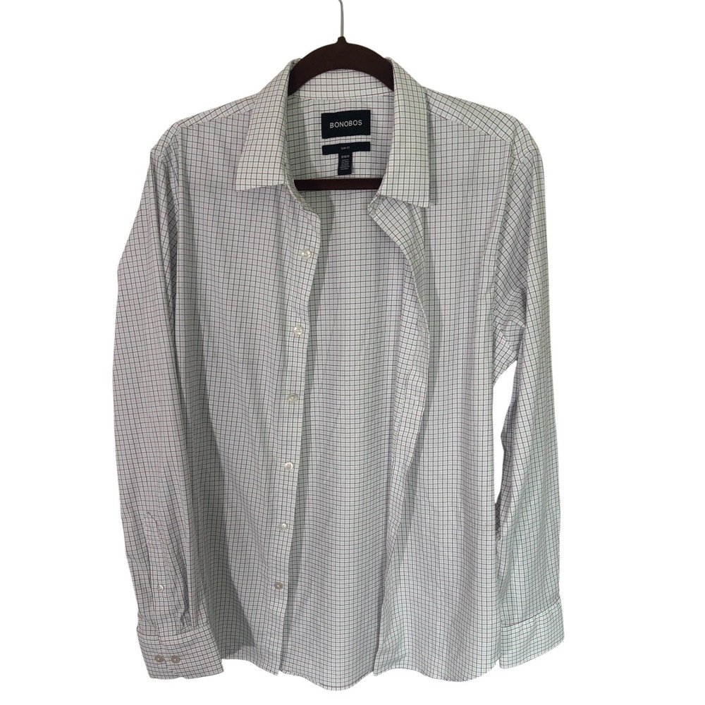 Bonobos Slim Fit Mens Button Down Shirt Old money preppy size Medium